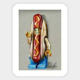 hot dog guy Sticker